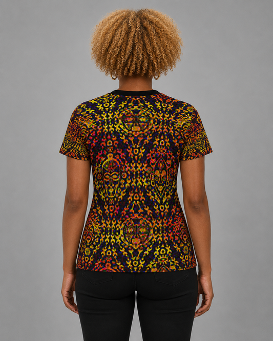 Women's Multicolor Print Relaxed Fit T-Shirt