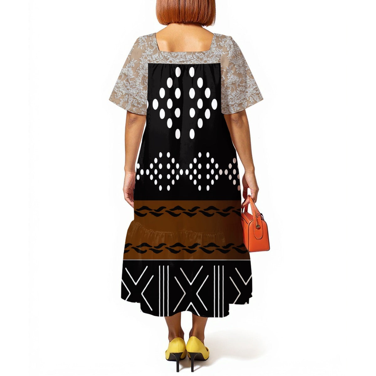 All-Over Print Women's Elegant Long Dress
