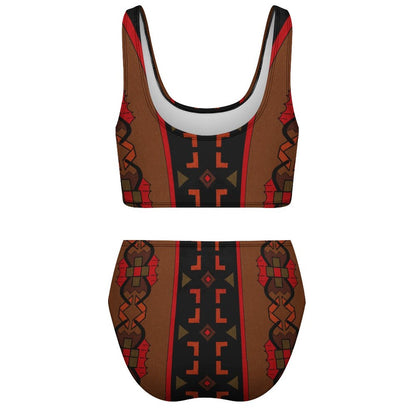 190gsm Sporty Bikini Swimwear Set(All-Over Printing)