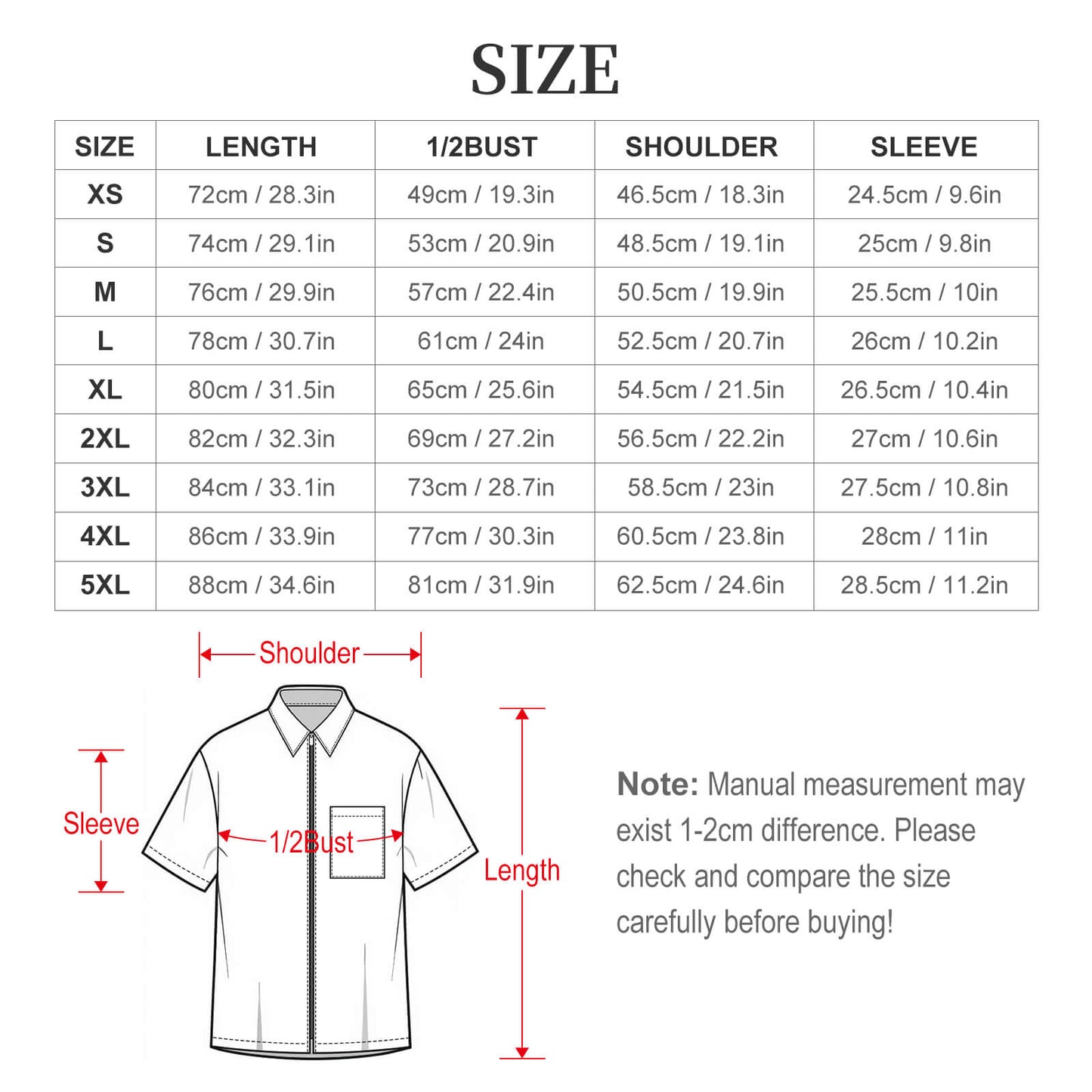 Zip Up Short Sleeve Shirt(All-Over Printing)