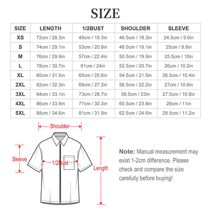 Zip Up Short Sleeve Shirt(All-Over Printing)