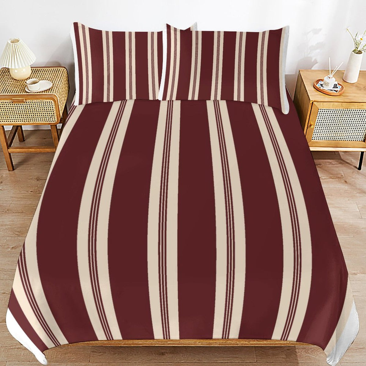 3-Piece Bedding Set-102"x90"/ 259x229cm (Dual-sided Printing)