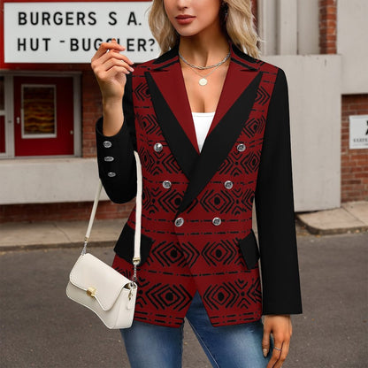Women's Tribal Mudcloth Casual Blazer