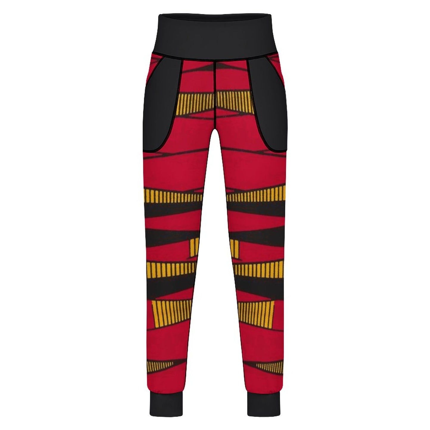 Ankara High-Waist Yoga Jogger Pants