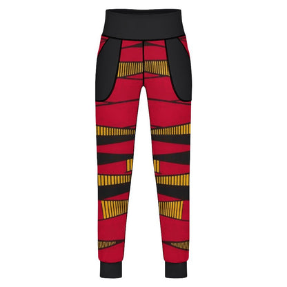Ankara High-Waist Yoga Jogger Pants
