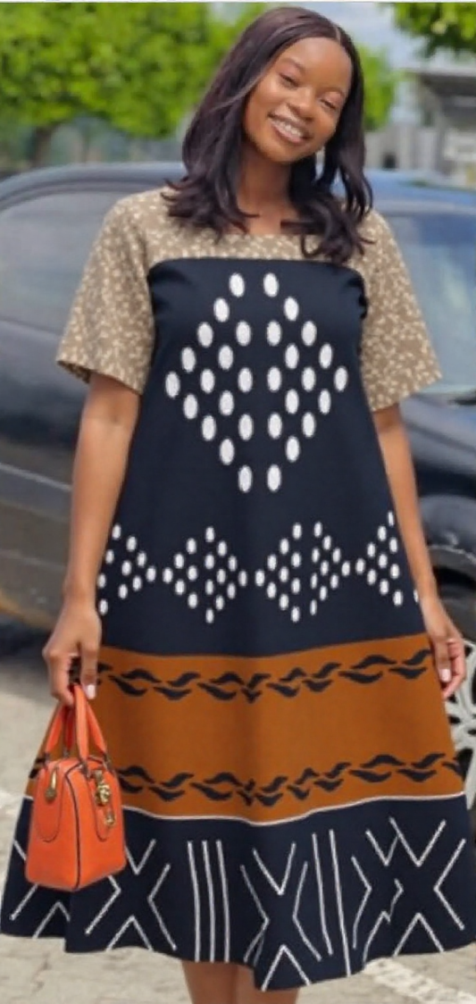 All-Over Print Women's Elegant Long Dress
