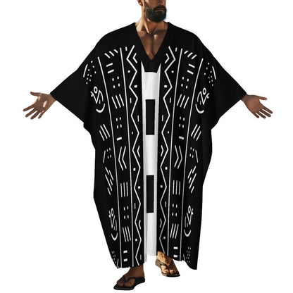 100gsm Middle Eastern Style Butterfly Sleeve Kaftan(All-Over Printing)