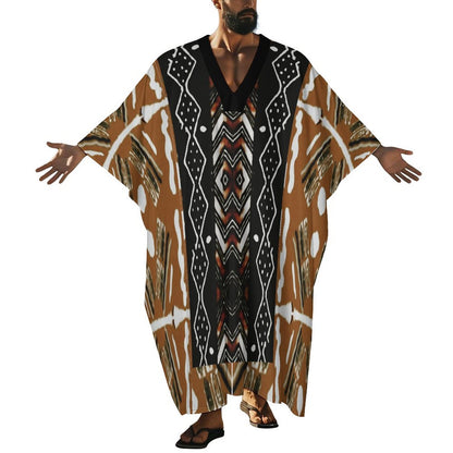 100gsm Middle Eastern Style Butterfly Sleeve Kaftan(All-Over Printing)