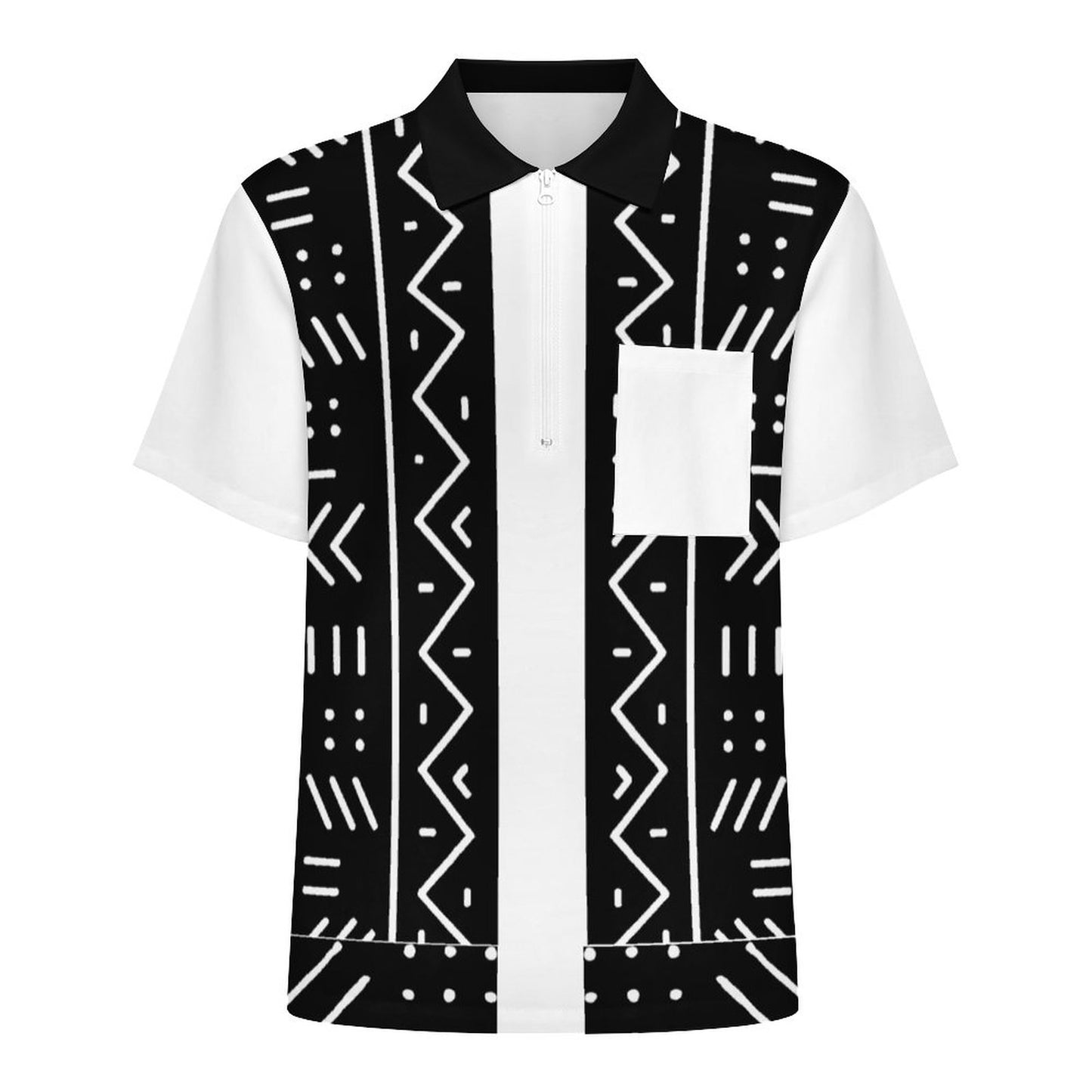 140gsm Half Zip Shirt with One Pocket(All-Over Printing)