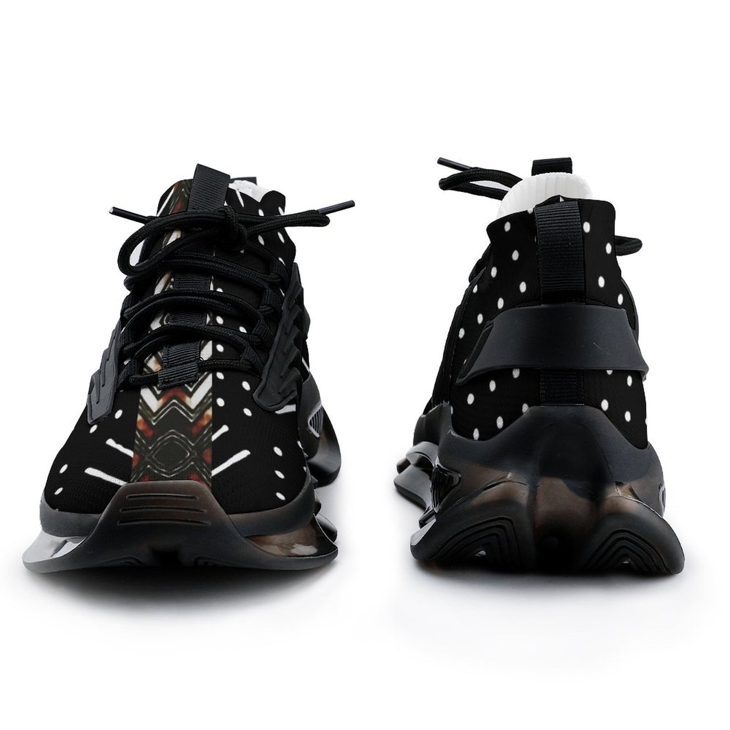 Men's Mudcloth-Inspired Breathable Mesh Performance Sneakers