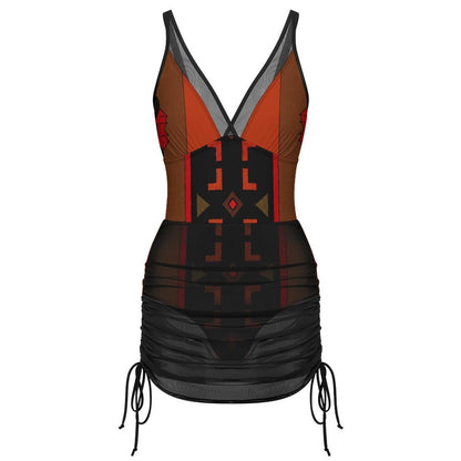 190gsm Mesh One Piece Swimsuit For Women(All-Over Printing)