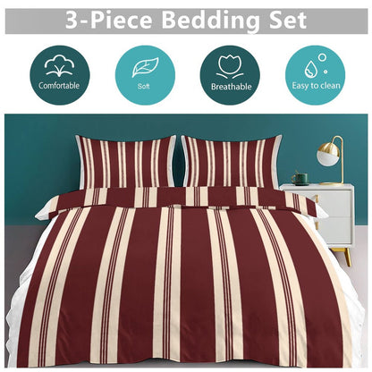 3-Piece Bedding Set-102"x90"/ 259x229cm (Dual-sided Printing)