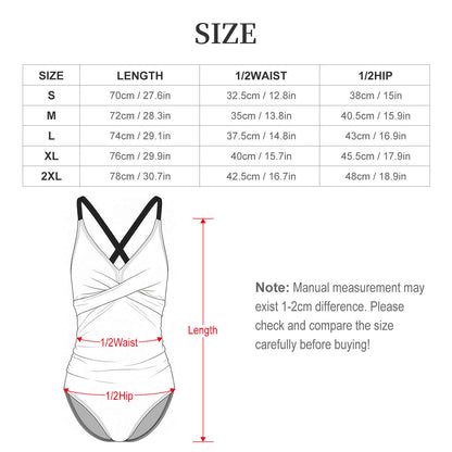 190gsm Backless One-Piece Swimsuit(All-Over Printing)