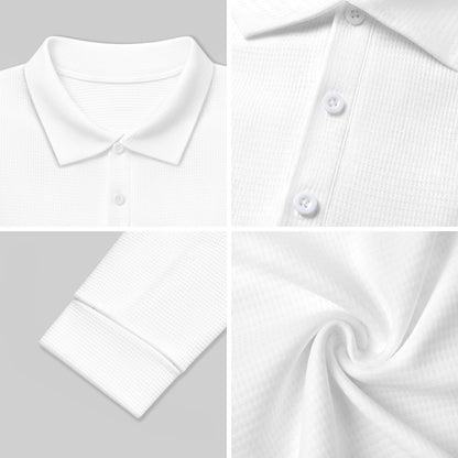 220gsm Button Collared Sweatshirt(All-Over Printing)
