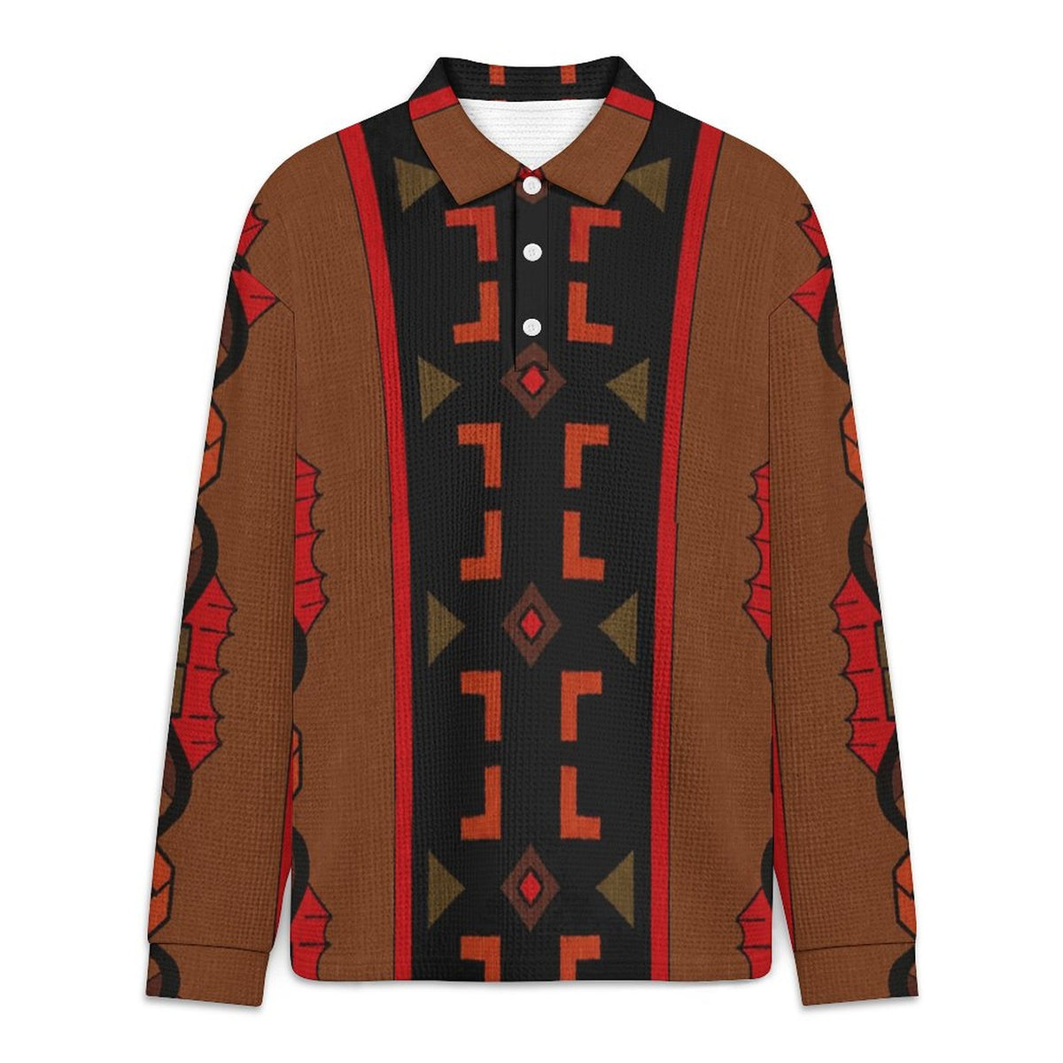 220gsm Button Collared Sweatshirt(All-Over Printing)