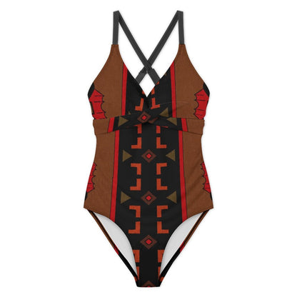 190gsm Backless One-Piece Swimsuit(All-Over Printing)