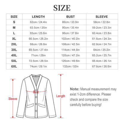170gsm Women's Lightweight Cardigan(All-Over Printing)