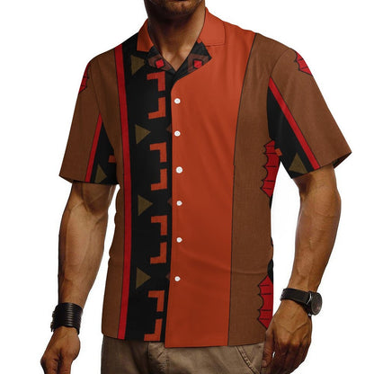 DTG 110gsm Cotton Cuban Collar Shirt For Men(All-Over Printing)