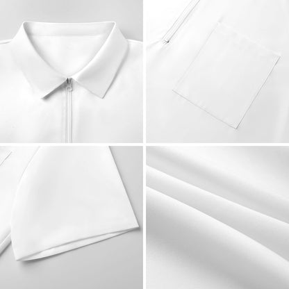 140gsm Half Zip Shirt with One Pocket(All-Over Printing)