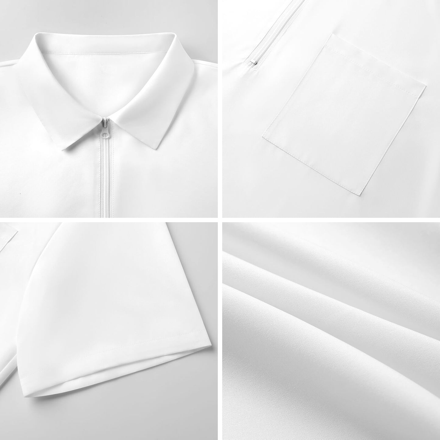140gsm Half Zip Shirt with One Pocket(All-Over Printing)