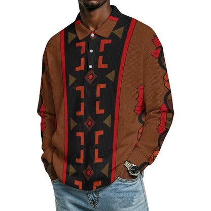 220gsm Button Collared Sweatshirt(All-Over Printing)