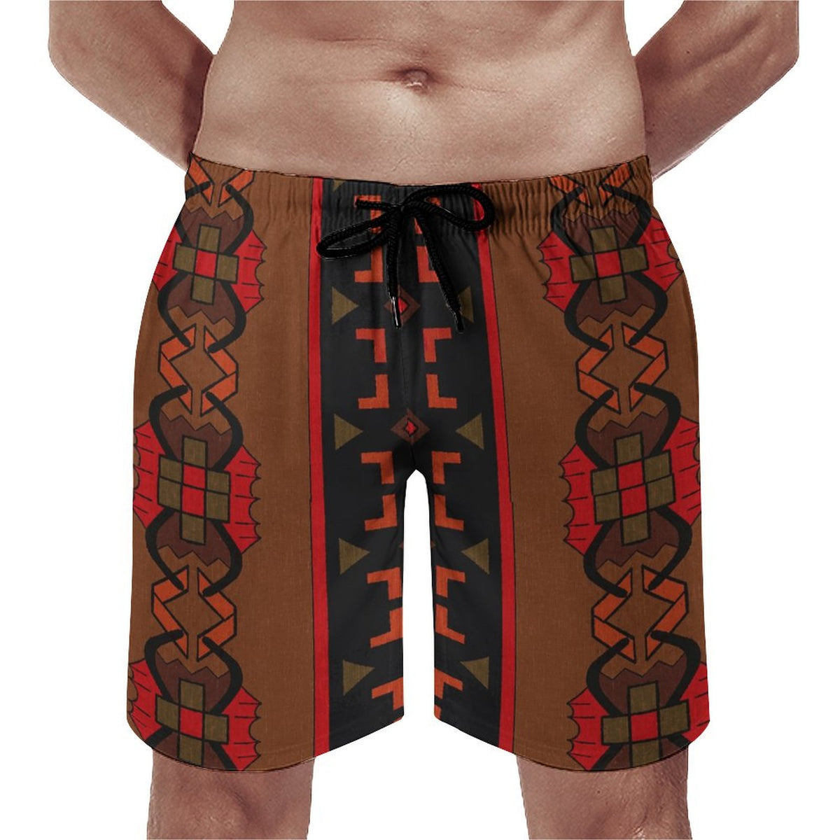 DTG 110gsm Cotton Men's Beach Shorts(All-Over Printing)