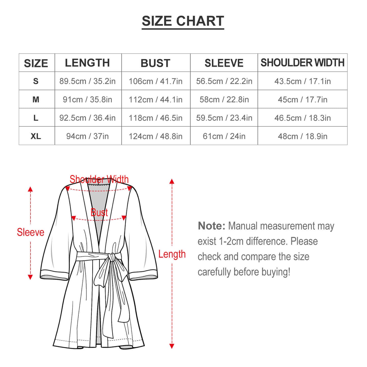 Bogolan Ascent Kimono Robe | Terracotta & Black Long Sleeve Belted Nightdress
