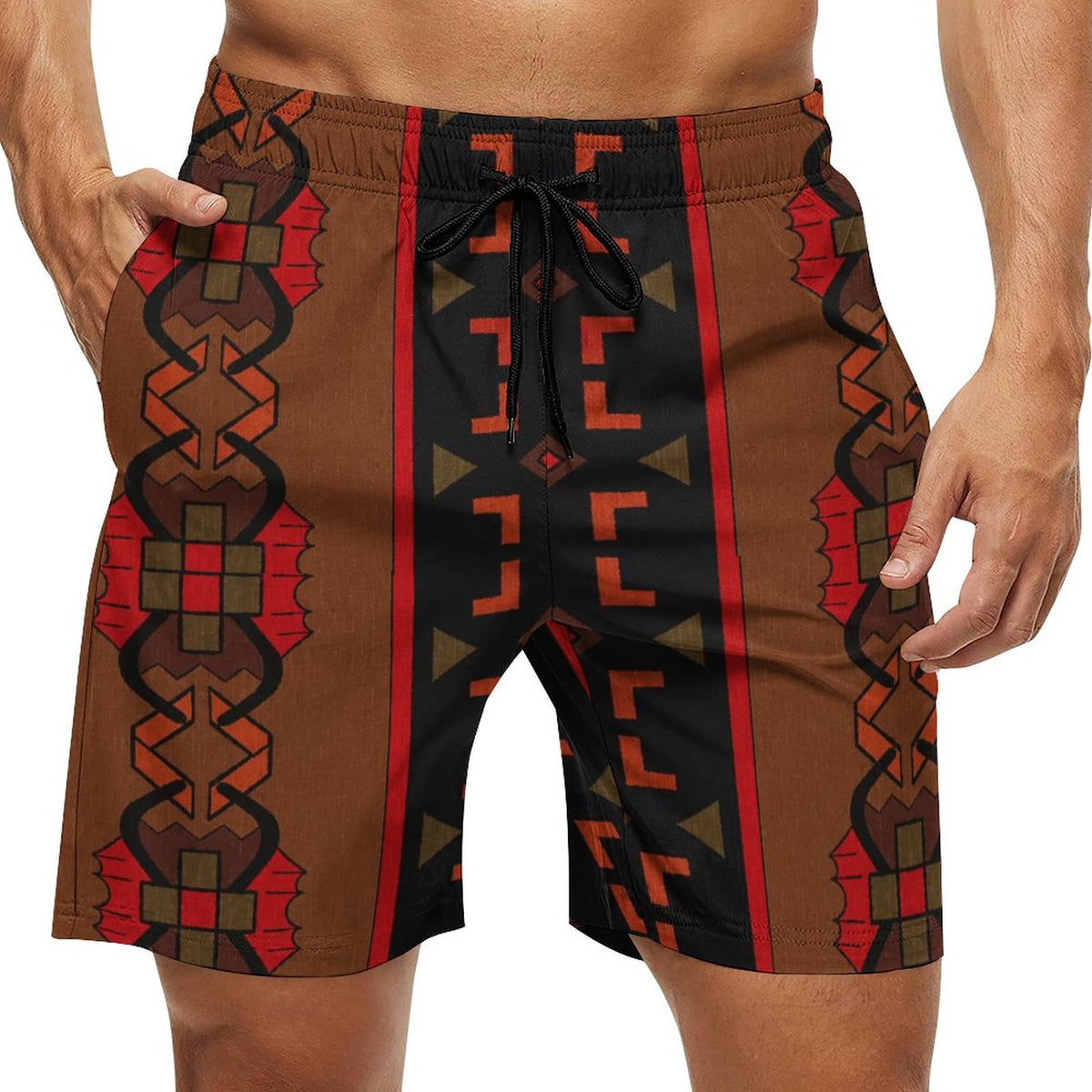 DTG 110gsm Cotton Men's Beach Shorts(All-Over Printing)