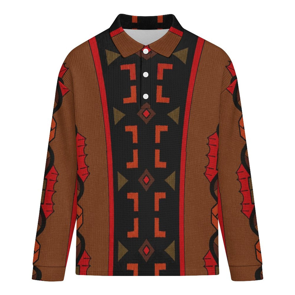 220gsm Button Collared Sweatshirt(All-Over Printing)