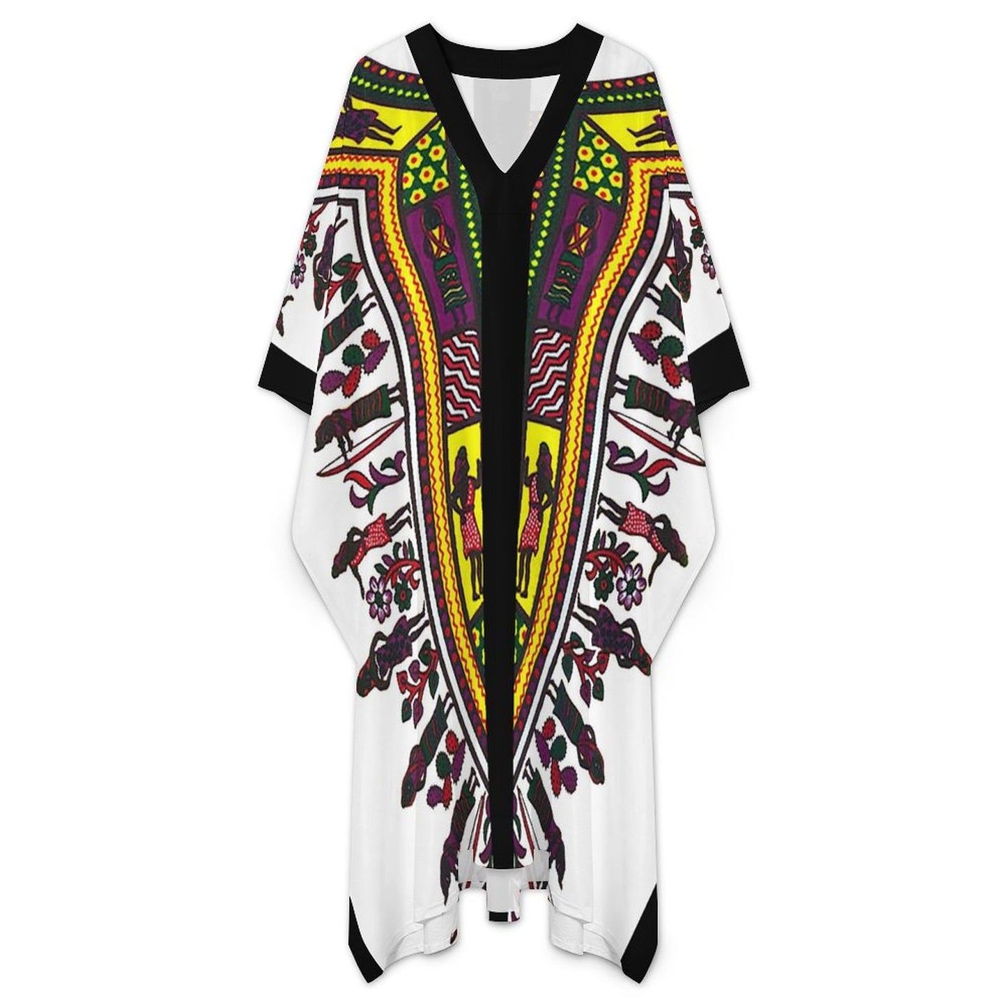 100gsm Middle Eastern Style Butterfly Sleeve Dashiki Kaftan