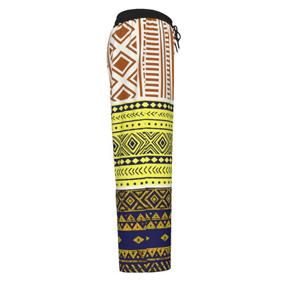 Unisex Wide Leg Pants — Tribal Print, Interlock