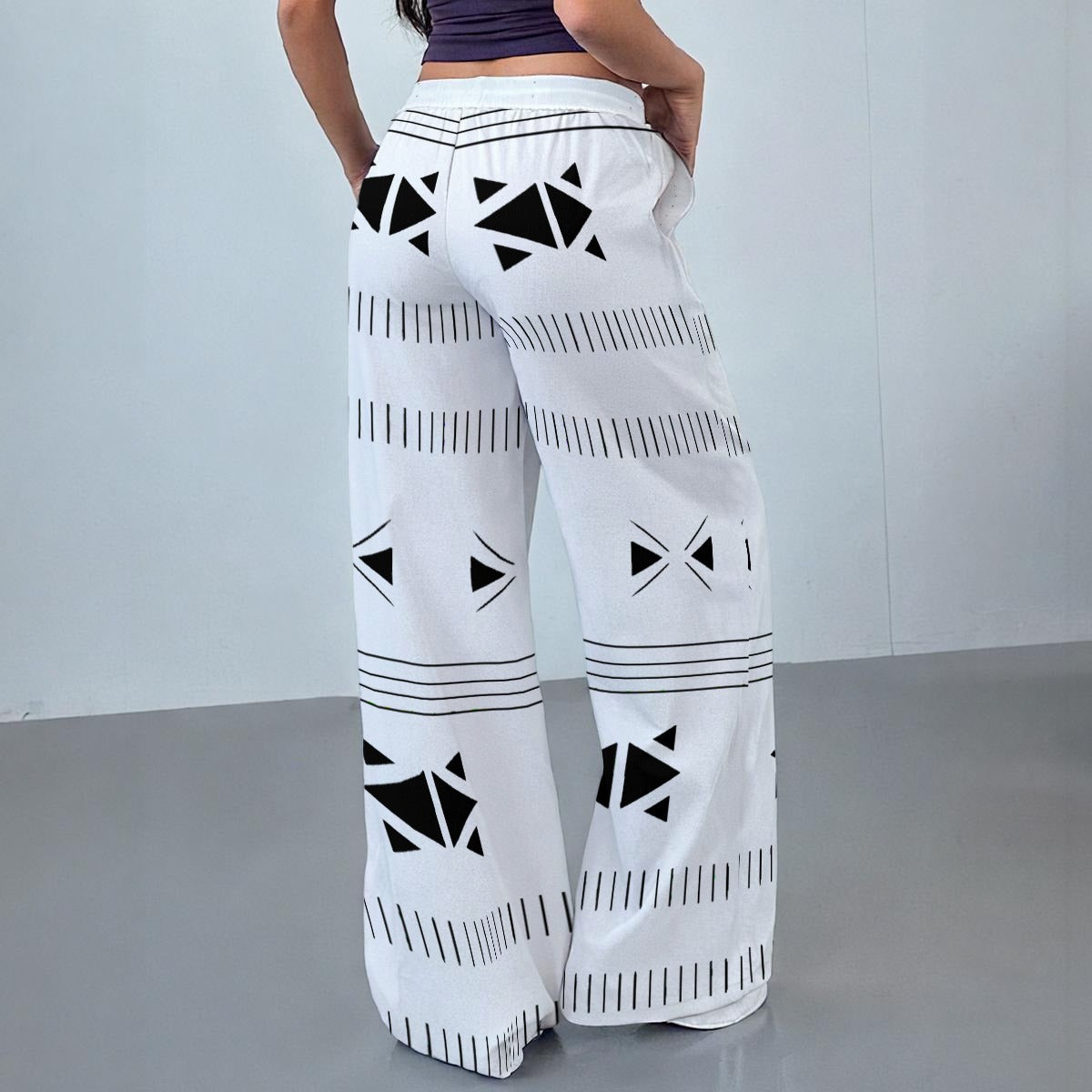 All-Over Print Women's Casual Pants|230GSM