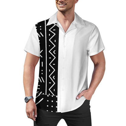 DTG 110gsm Cotton Cuban Collar Shirt For Men(All-Over Printing)