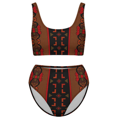 190gsm Sporty Bikini Swimwear Set(All-Over Printing)