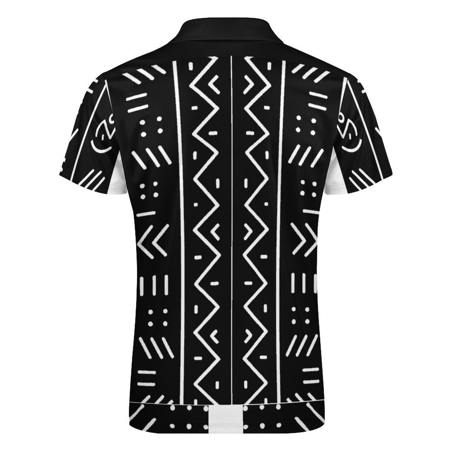 DTG 190gsm Cotton Zip Short Sleeve POLO Shirt for Men(All-Over Printing)