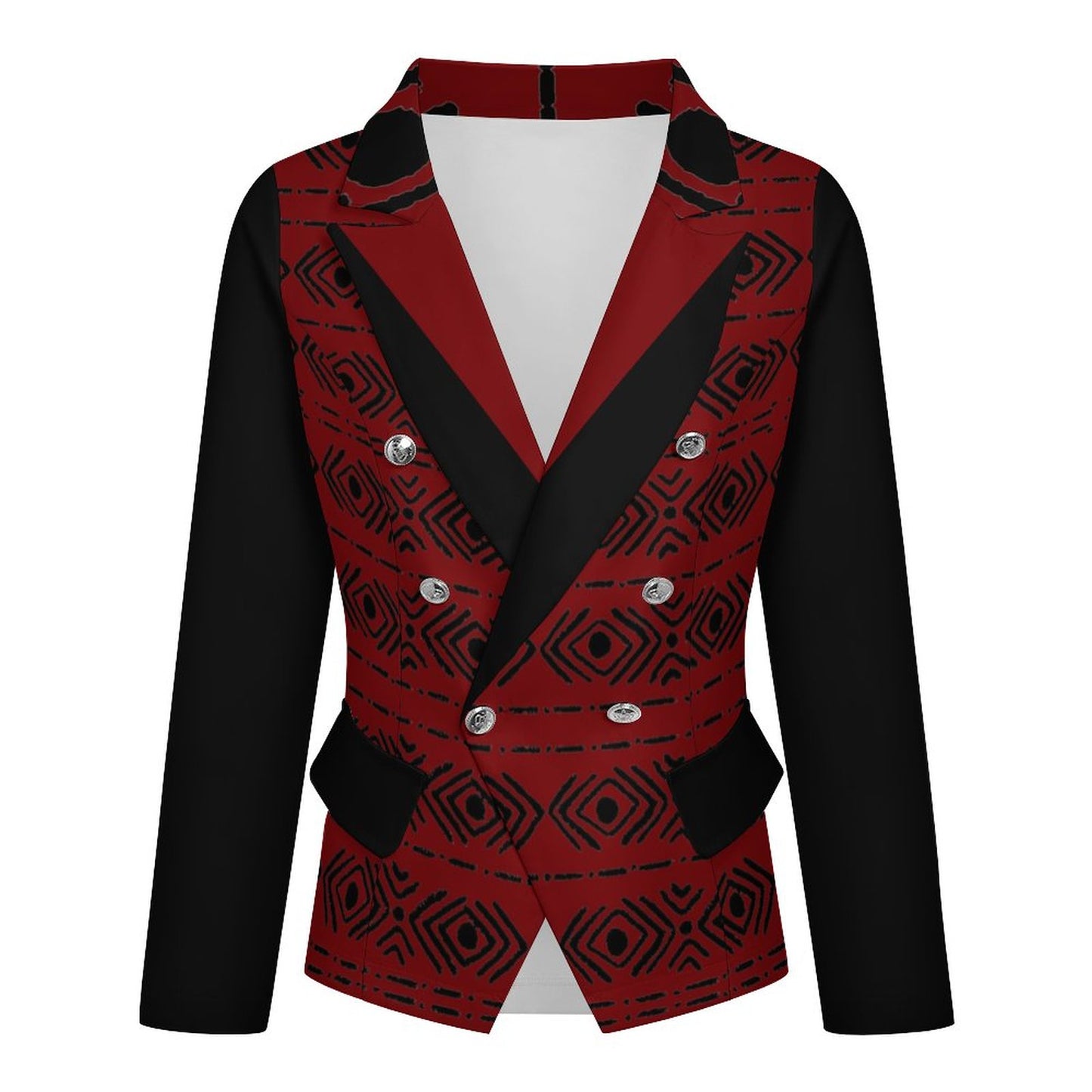 Women's Tribal Mudcloth Casual Blazer