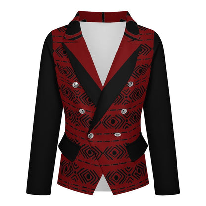Women's Tribal Mudcloth Casual Blazer