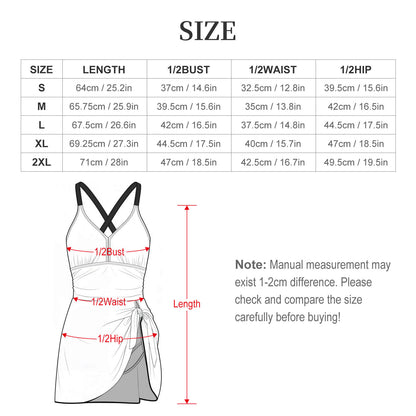 Ankara Strap One-Piece Skirted Swimsuit