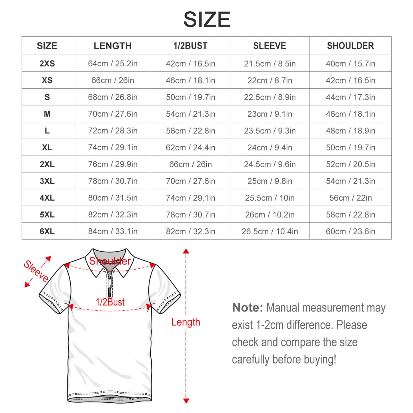 DTG 190gsm Cotton Zip Short Sleeve POLO Shirt for Men(All-Over Printing)