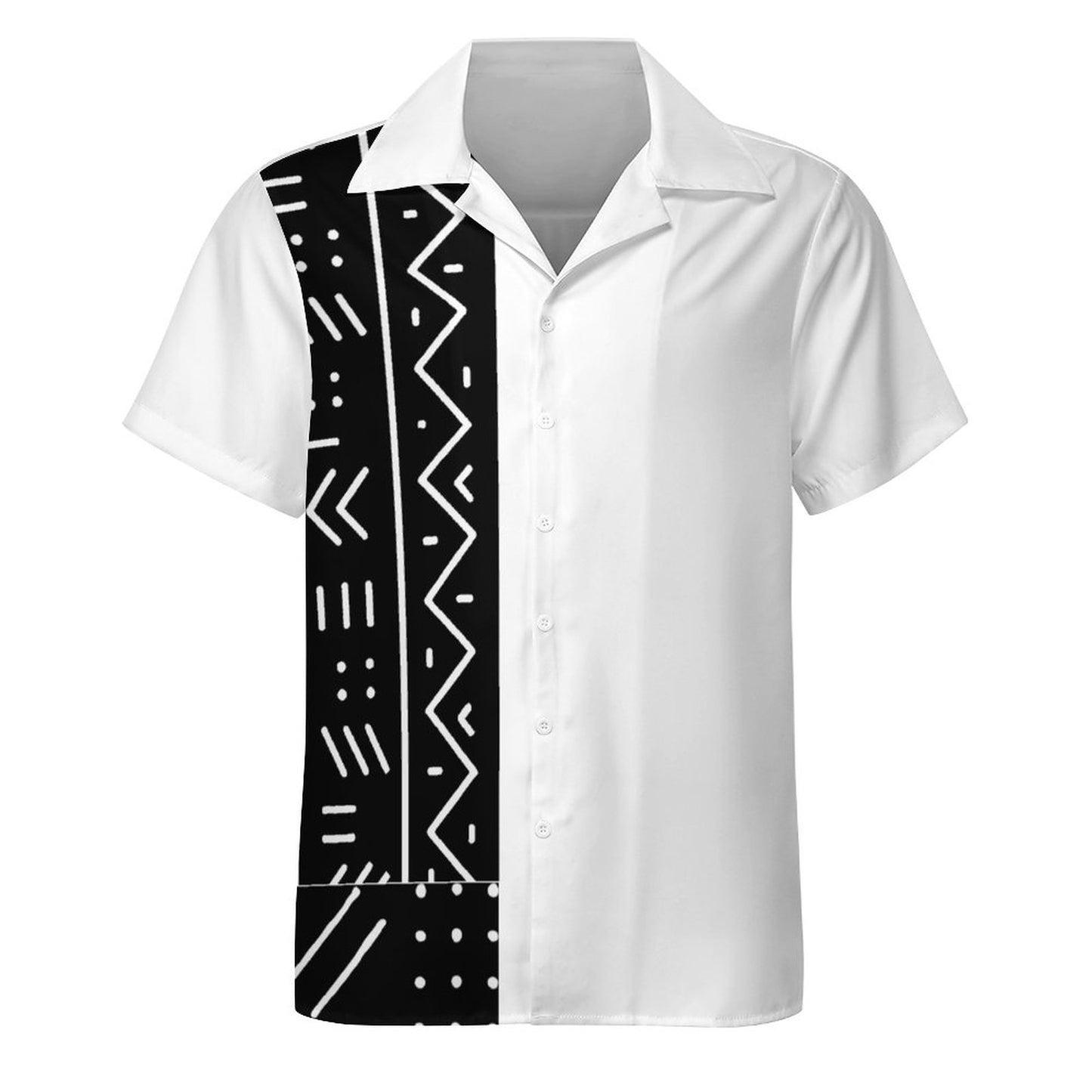 DTG 110gsm Cotton Cuban Collar Shirt For Men(All-Over Printing)