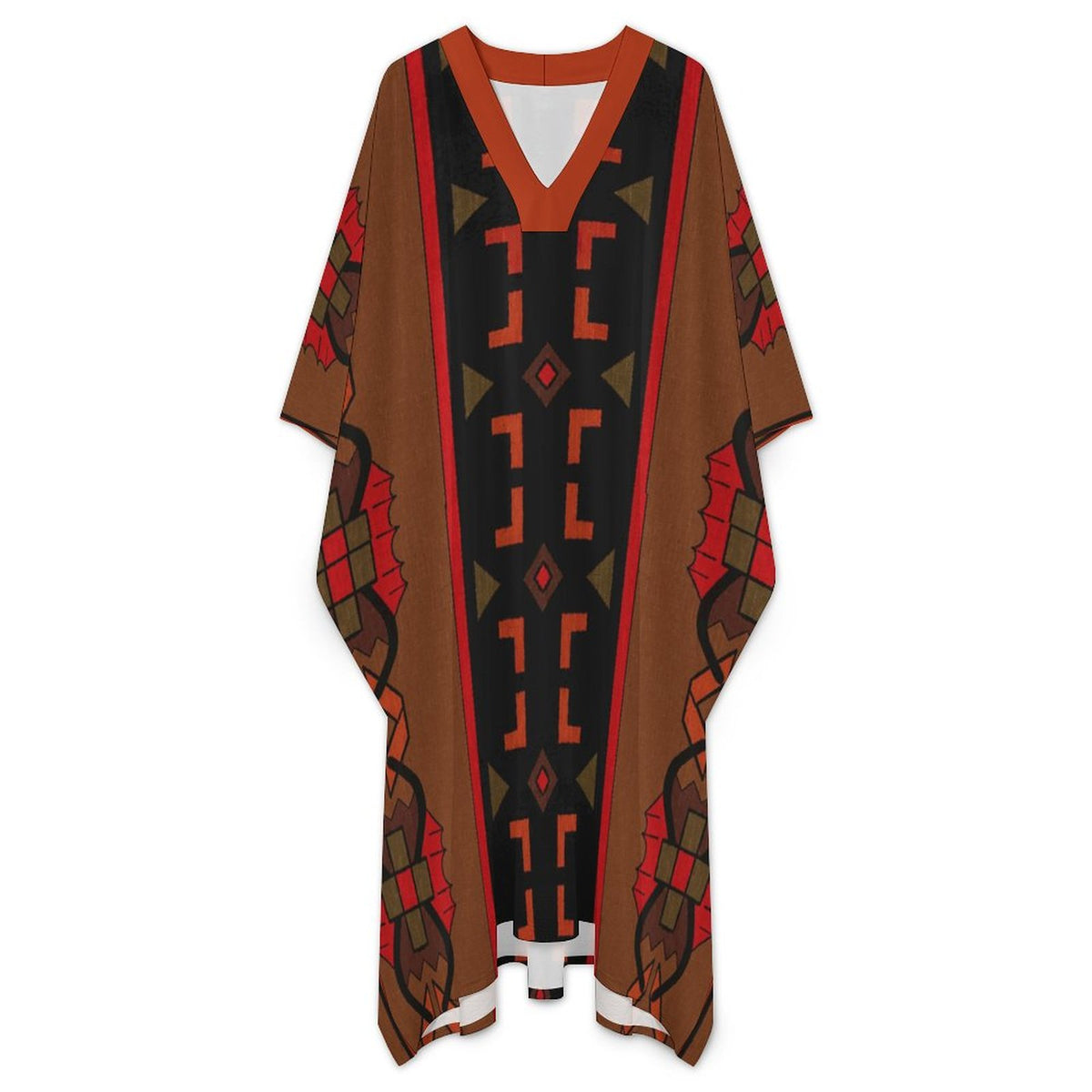 100gsm Middle Eastern Style Butterfly Sleeve Kaftan(All-Over Printing)