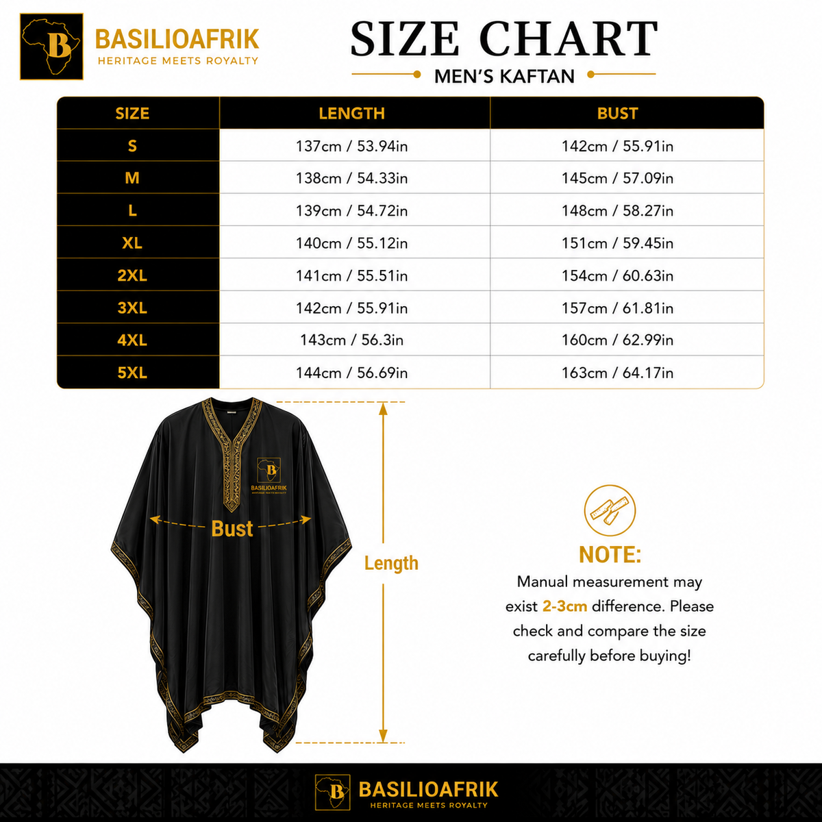 Men's Dashiki-Inspired Batwing Kaftan Robe