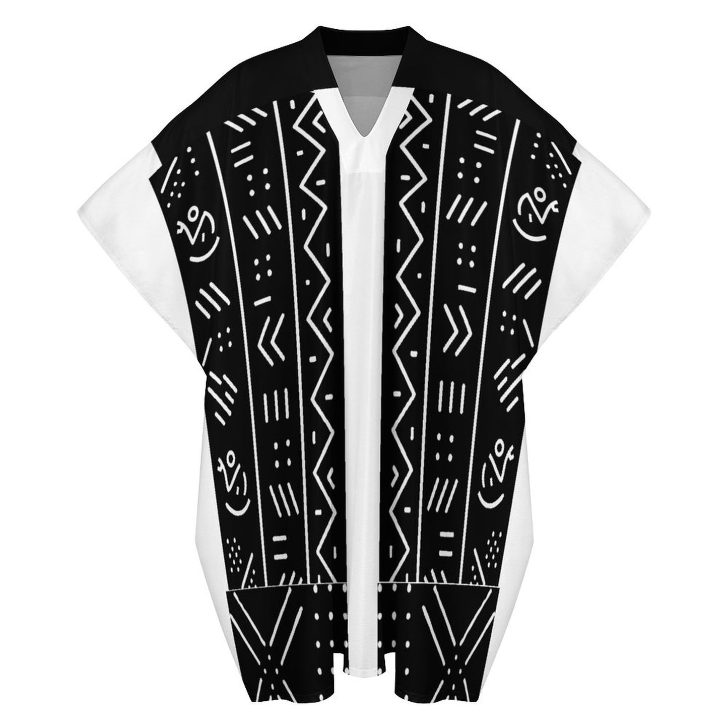 100gsm Middle Eastern Style Butterfly Sleeve Kaftan(All-Over Printing)