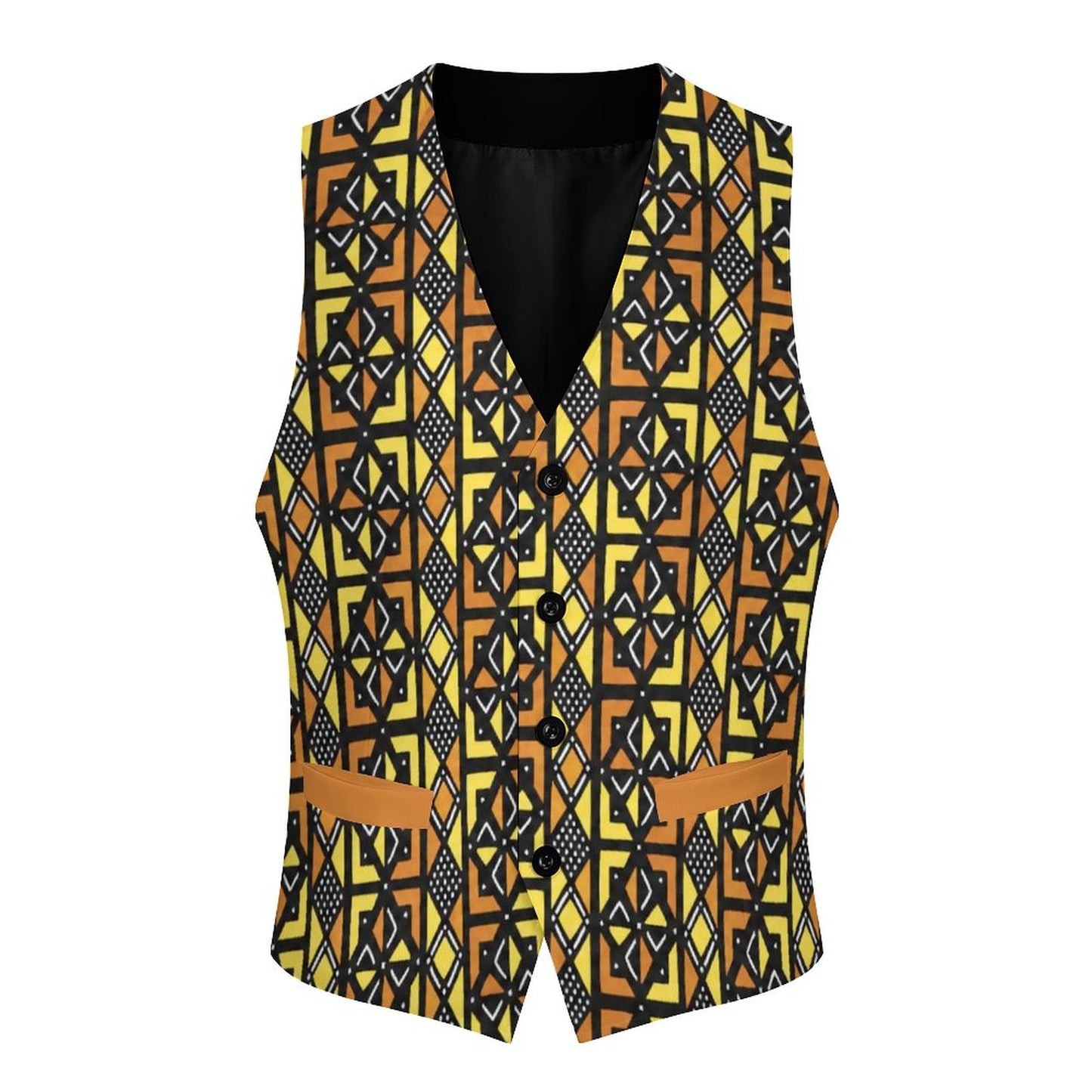 260gsm Kente Ascent Suit Vest for Men
