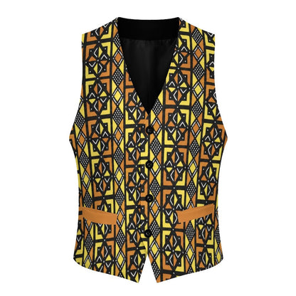 260gsm Kente Ascent Suit Vest for Men