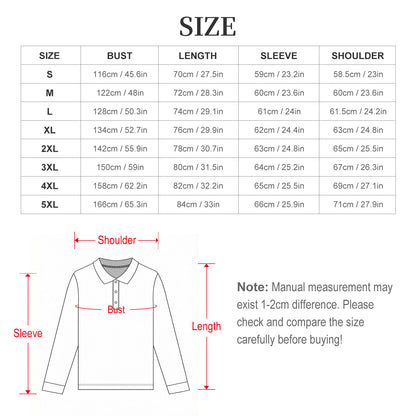 220gsm Button Collared Sweatshirt(All-Over Printing)