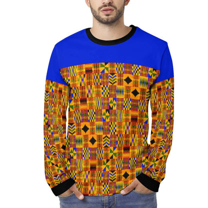 DTG 190gsm Cotton Long Sleeve T-shirt for Men(All-Over Printing)