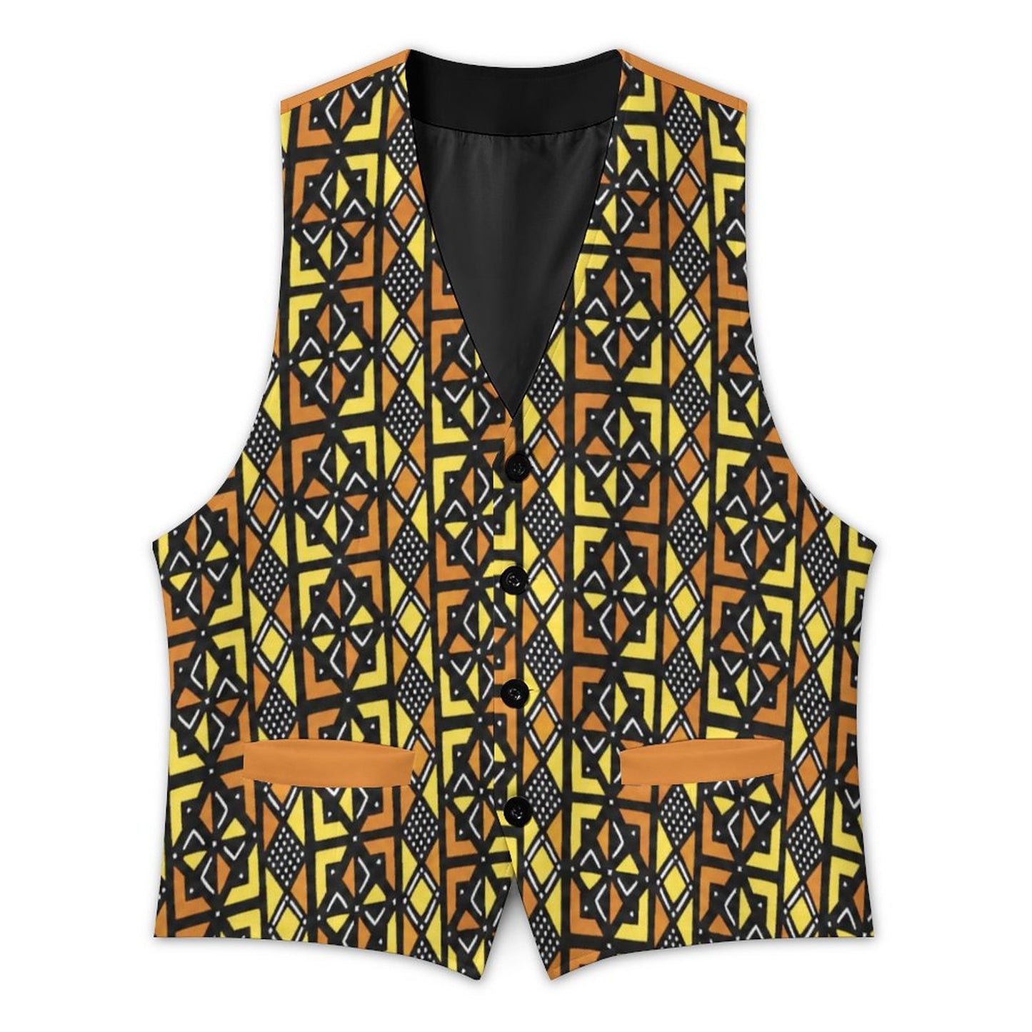 260gsm Kente Ascent Suit Vest for Men