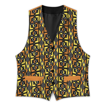 260gsm Kente Ascent Suit Vest for Men
