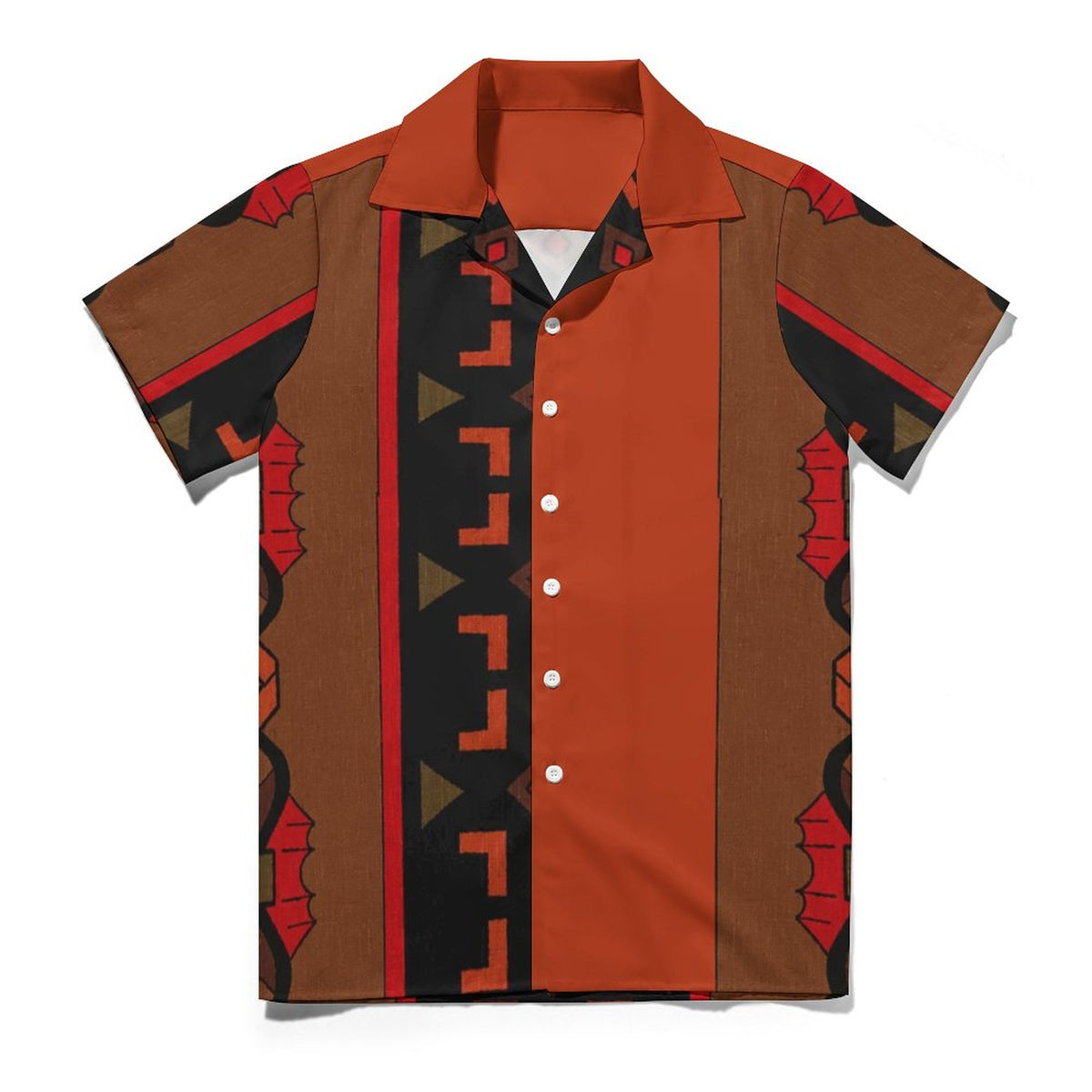 DTG 110gsm Cotton Cuban Collar Shirt For Men(All-Over Printing)